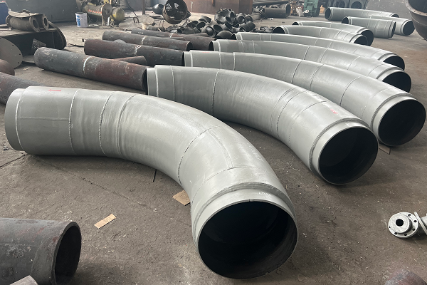 耐磨弯头石灰石管道 耐磨弯头石灰石管道